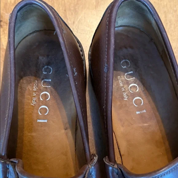 Men's Gucci bit loafer brown 10
